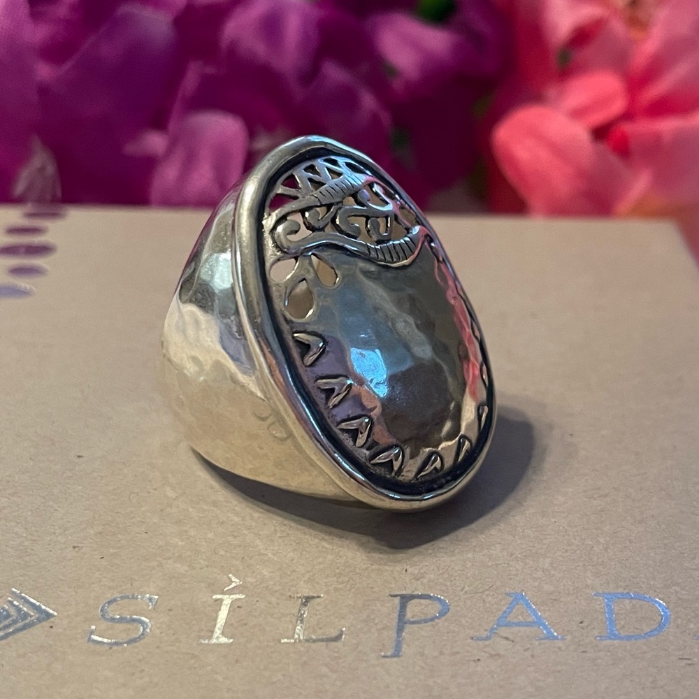Silpada Sterling Silver ‘Reflection’ Statement Ri… - image 6